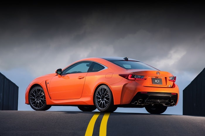 2015 Lexus RC F action rear wing