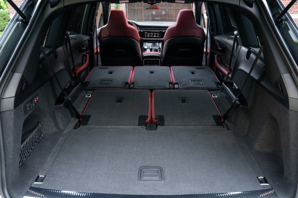 Cargo space in a 2022 Audi SQ7 Prestige