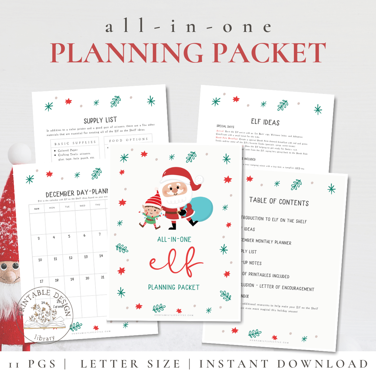 All-in-One Elf Planning Packet