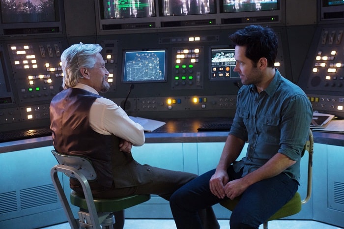 Marvel's Ant-Man Paul Rudd and Michael Douglas