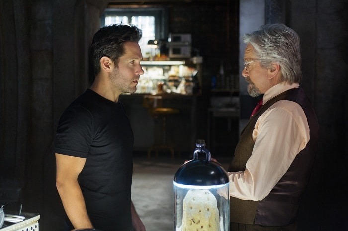 Marvel's Ant-Man  Hank Pym (Michael Douglas) and Paul Rudd