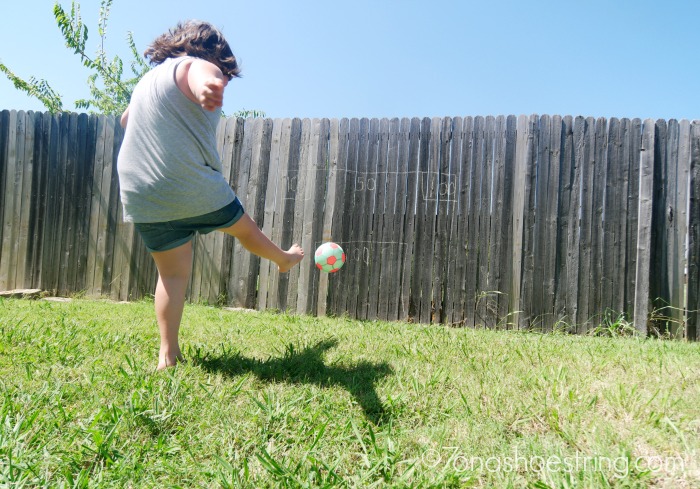 backyard games for kids soccer kick