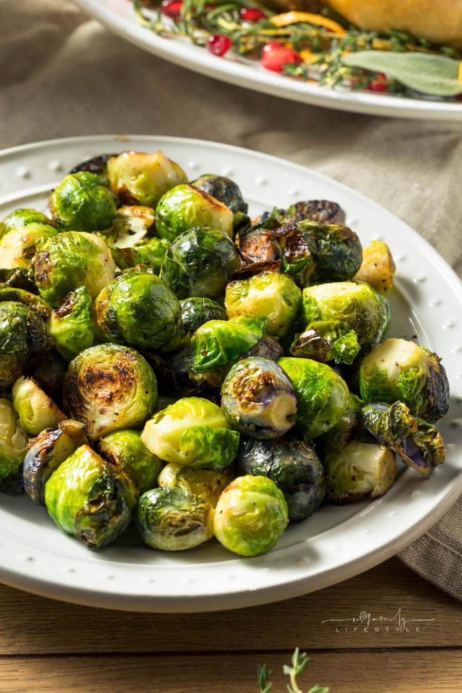 Healthy Roasted Brussel Sprouts for Thanksgiving Dinner
