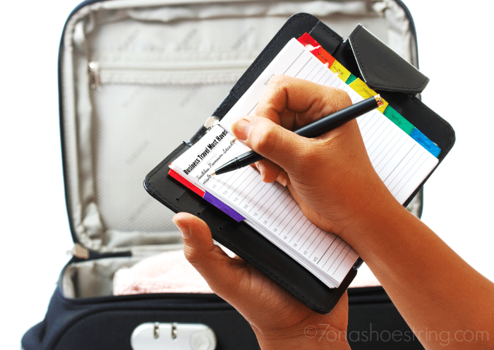 business travel must haves list