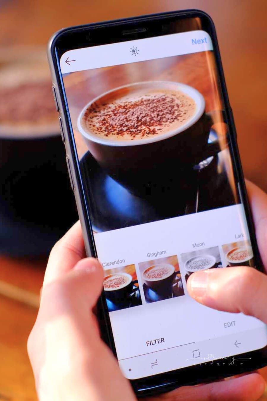 Instagramming coffee
