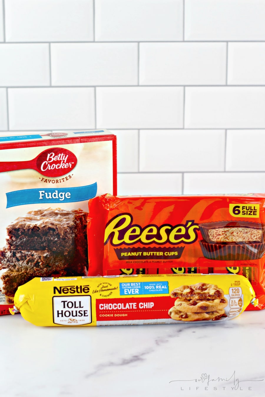 Chocolate Chip Cookie Brownies - Brookies ingredients