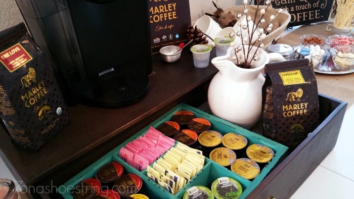 coffee sampling party with Marley Coffee