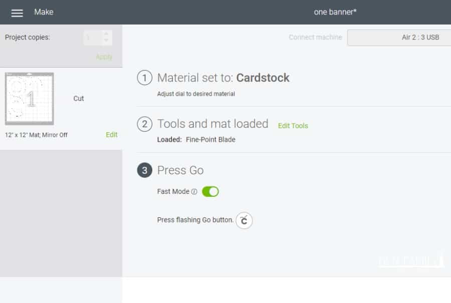 Cricut Design Space - Fast Mode