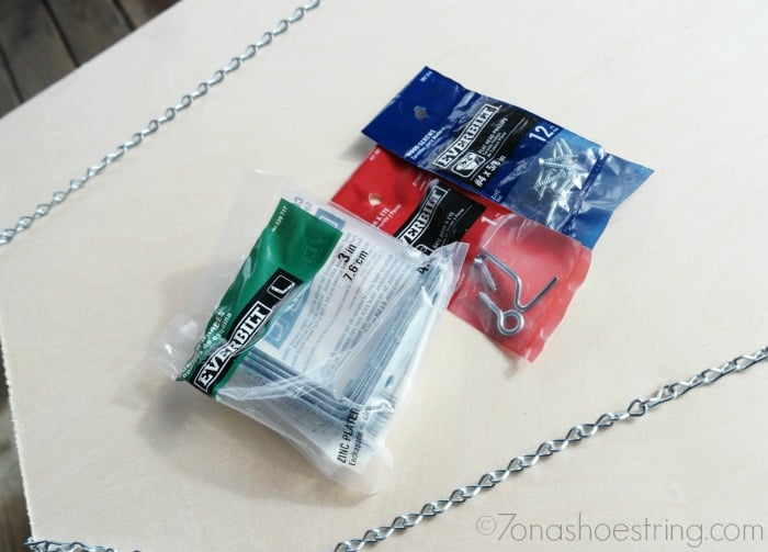 DIY outdoor serving station supplies