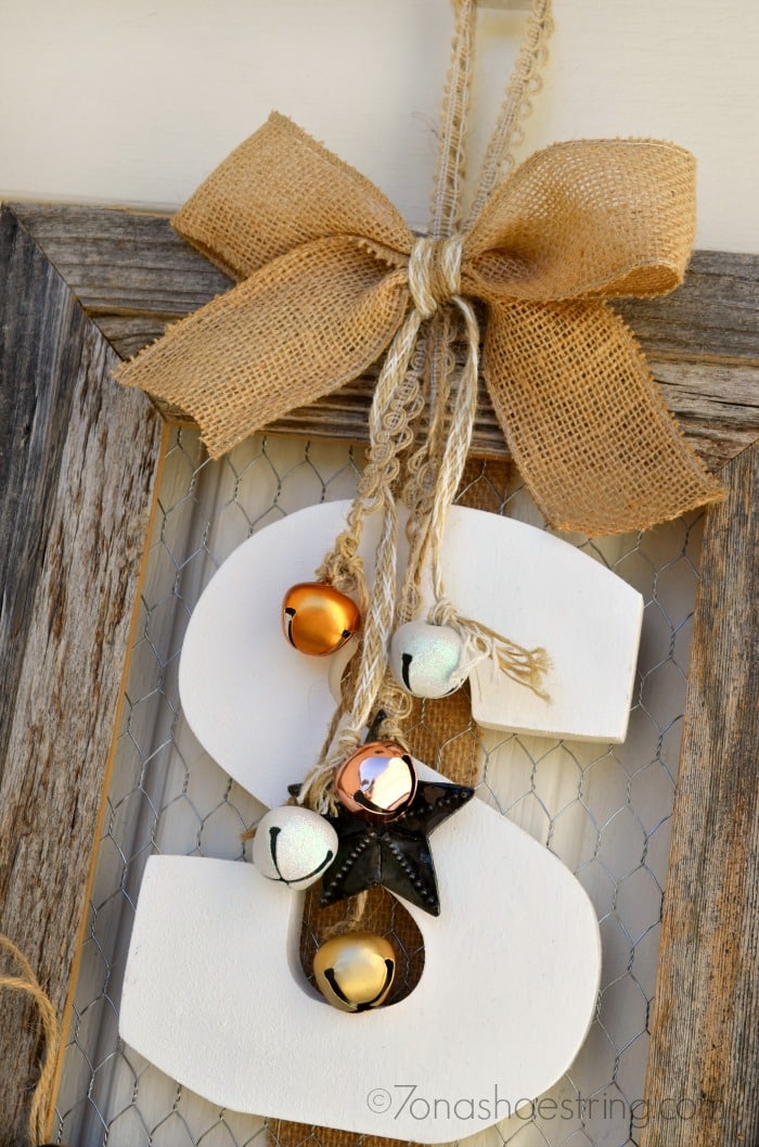 DIY Wood Frame Wreath for Door