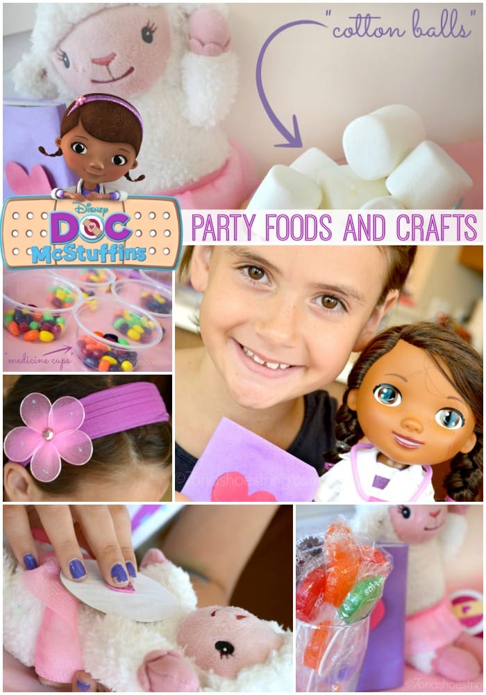 Doc McStuffins party foods and crafts