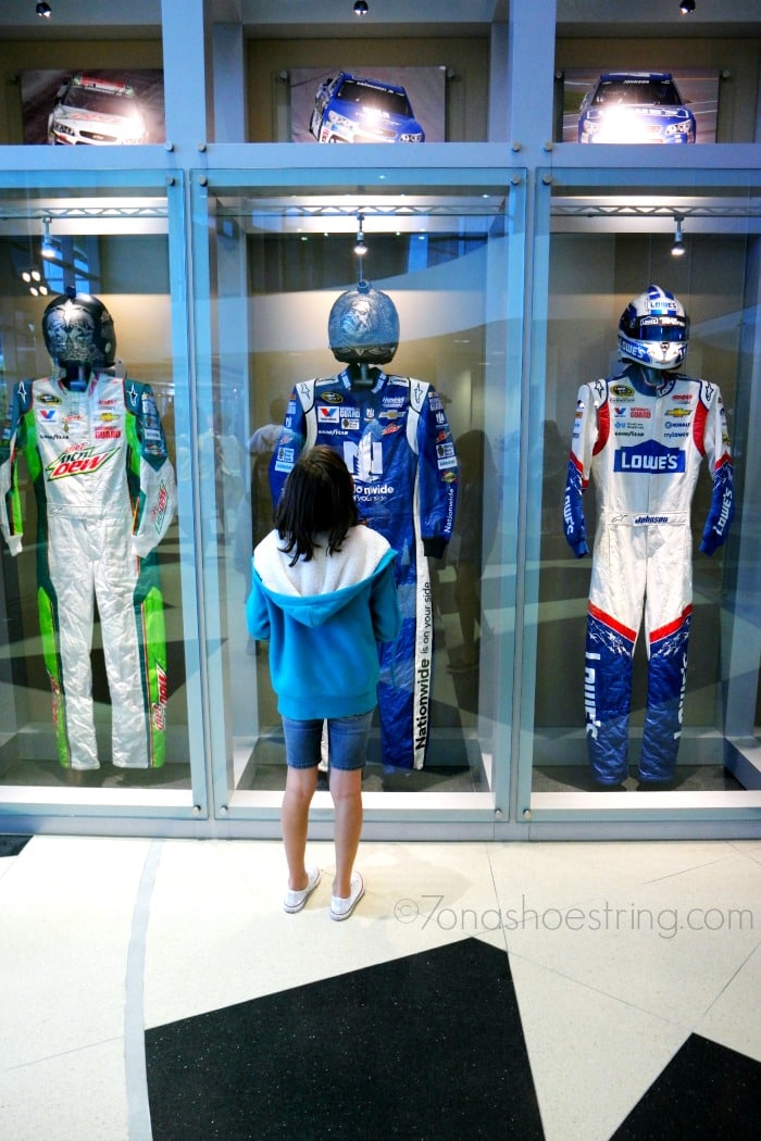 Driver suits at Hendrick Motorsports
