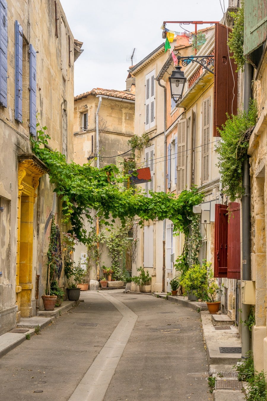Street in the city of Arles in the Bouches du Rhone