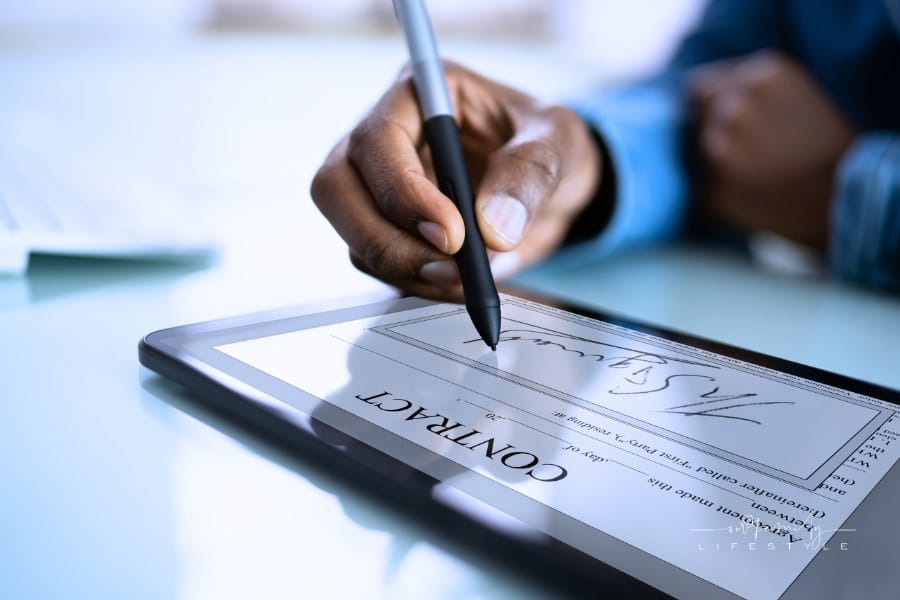 Contract E Signature. eSign a document pdf