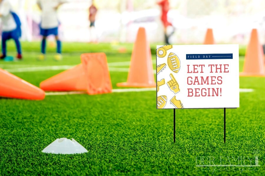 field day games printable signs