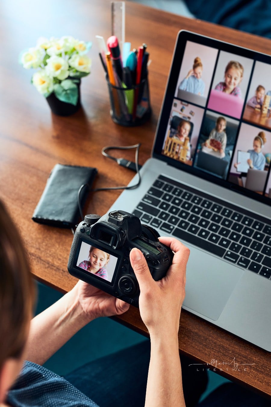 Photographer Selecting Images