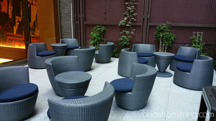 Homewood Suites outside eating area