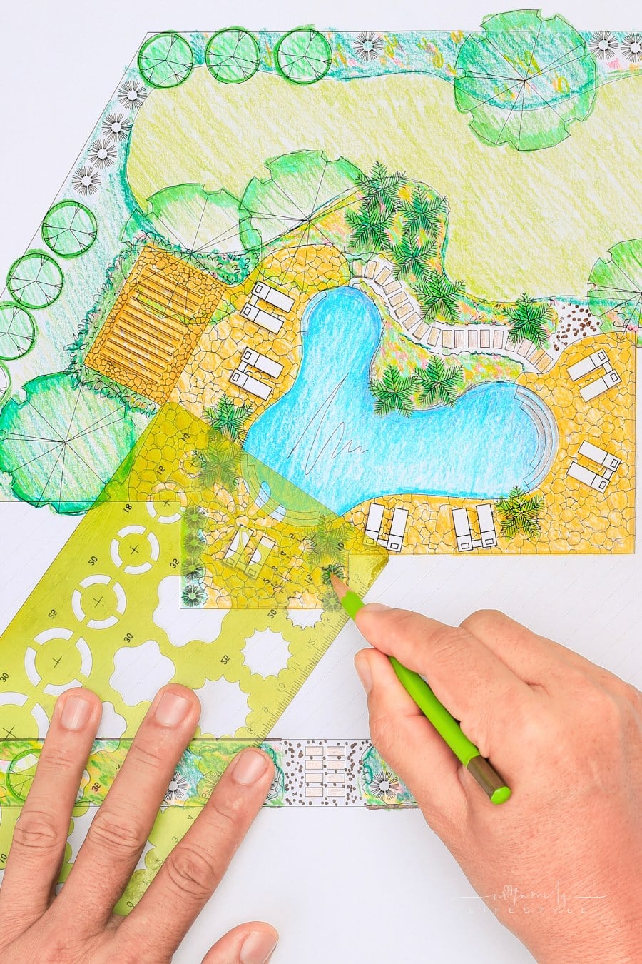 landscape plan for backyard