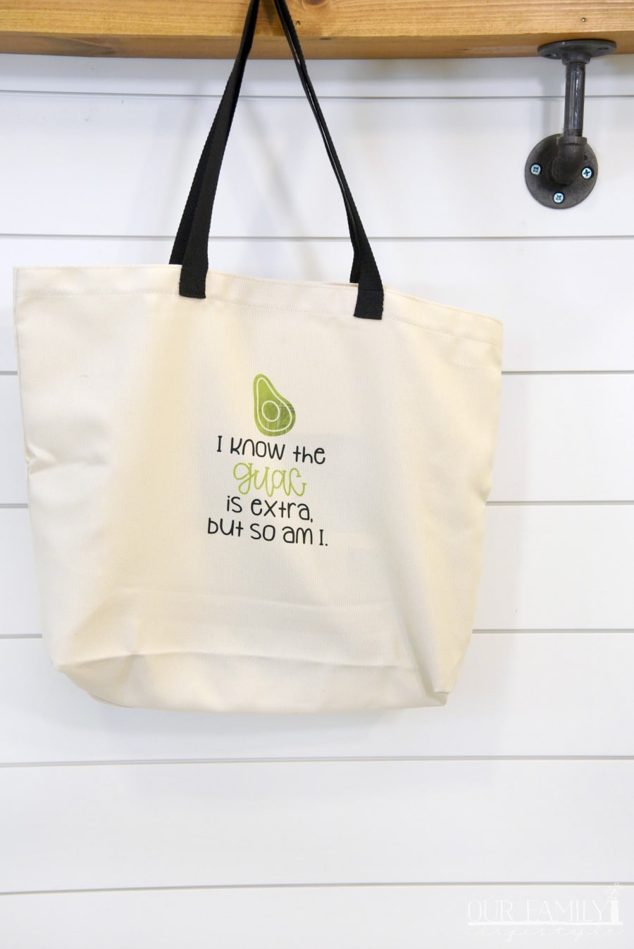 i know the guac is extra Cricut tote bag