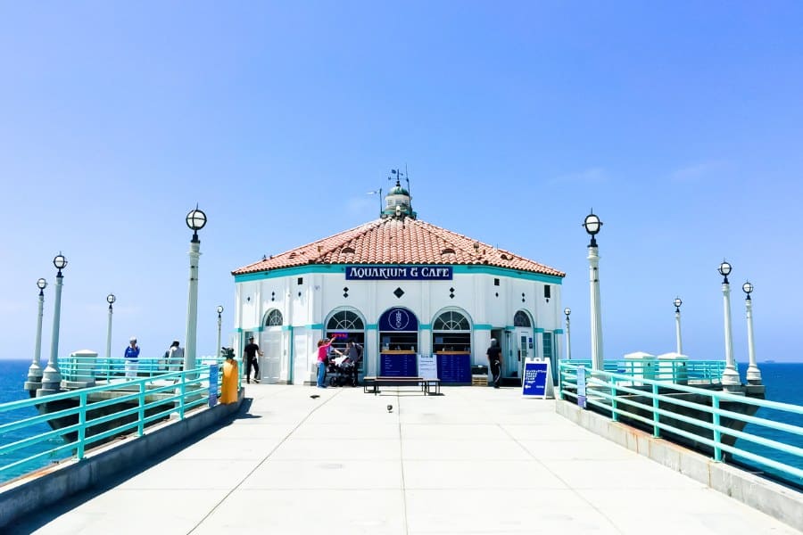 Roundhouse Aquarium in Manhattan Beach Pier, California