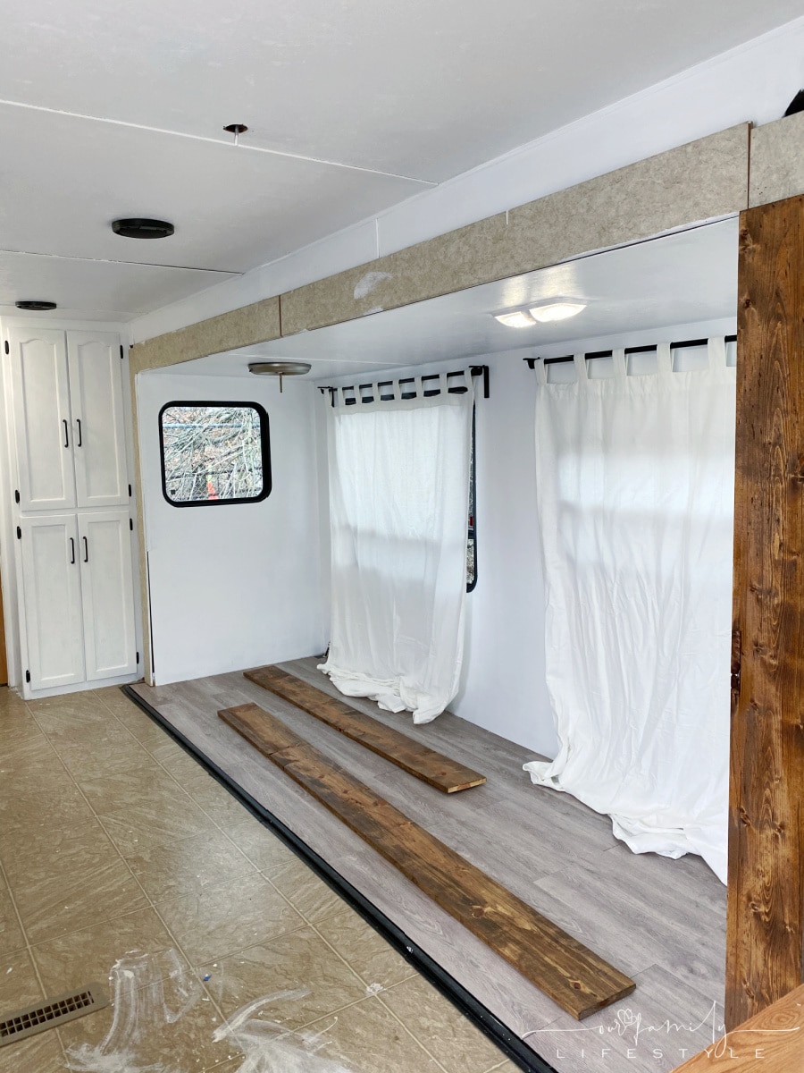 installing trim around travel trailer slide out