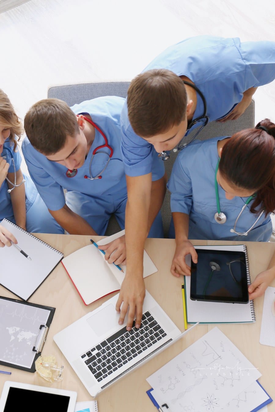 Medical Students Studying at University