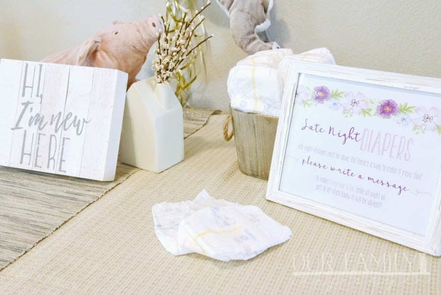 late night diapers baby shower activity