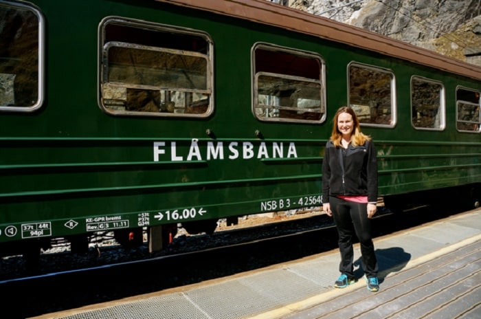 Lauren in front of Eurail