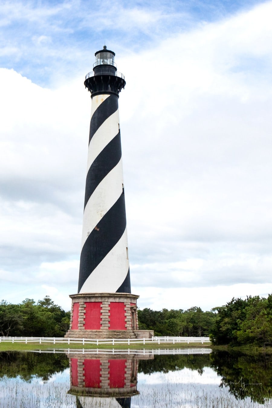 Cape Hatteras lighthouse in Outer Banks North Carolina