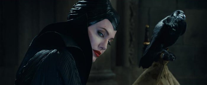 Maleficent and Diaval as raven