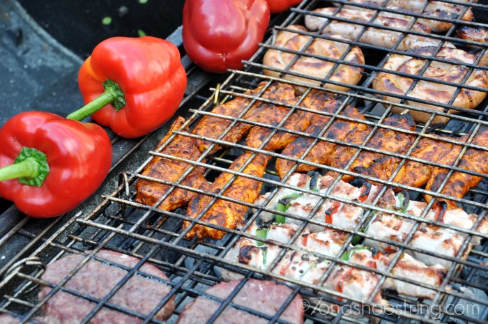 meat on barbecue grill