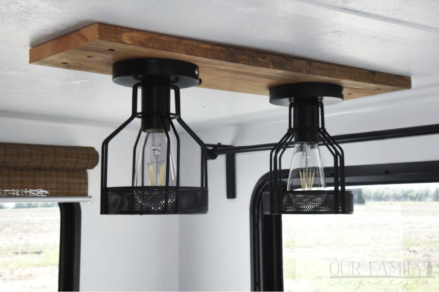 new rv dinette lighting