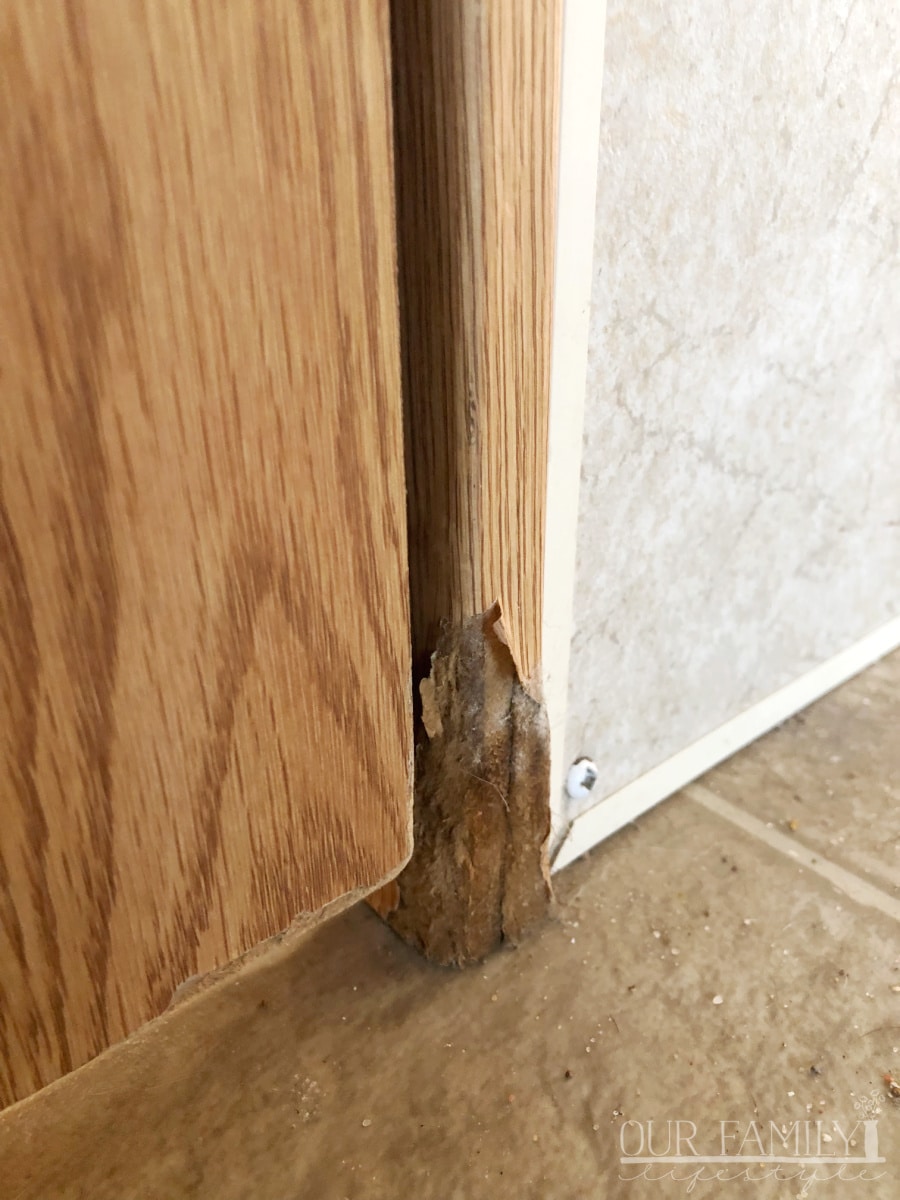 note any damage during demo