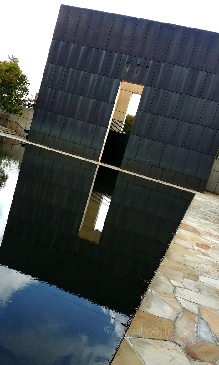 Oklahoma City Memorial reflection pool