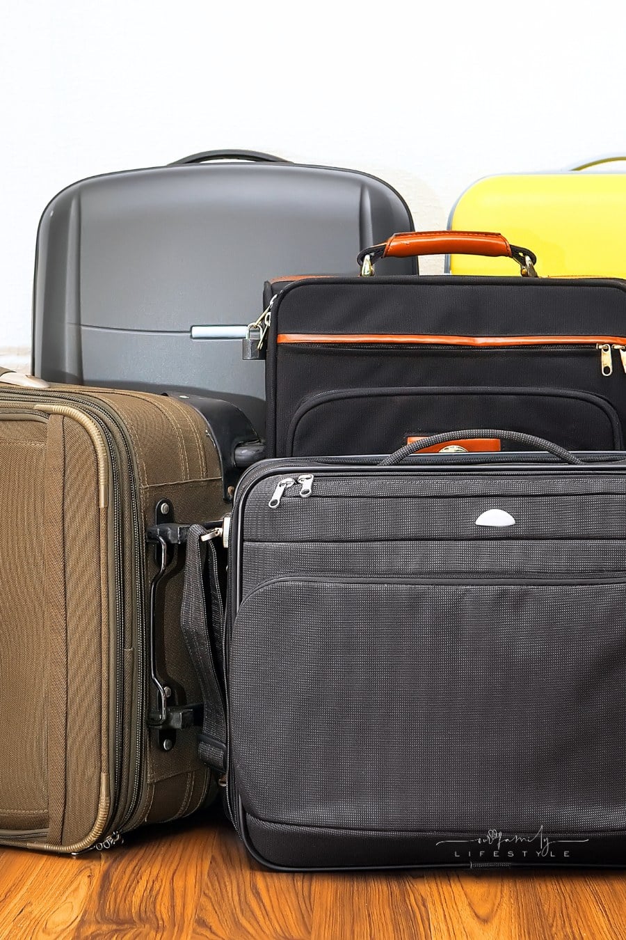 assorted pieces of luggage