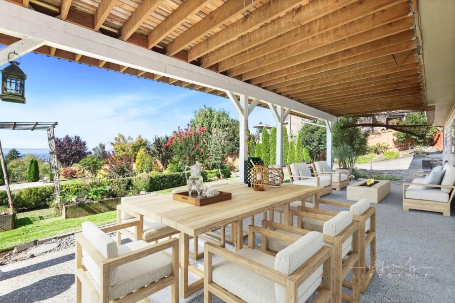 Patio of a Luxurious House