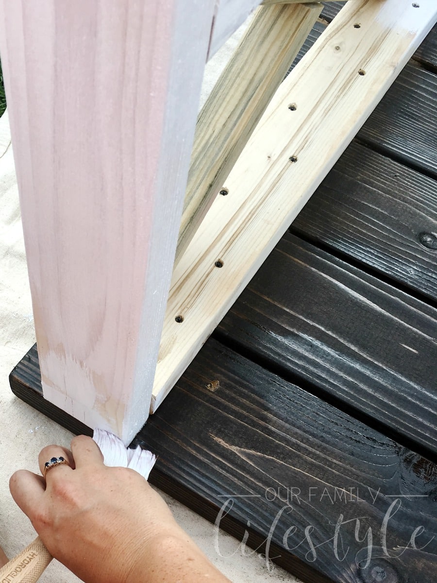 paint and stain - farmhouse table