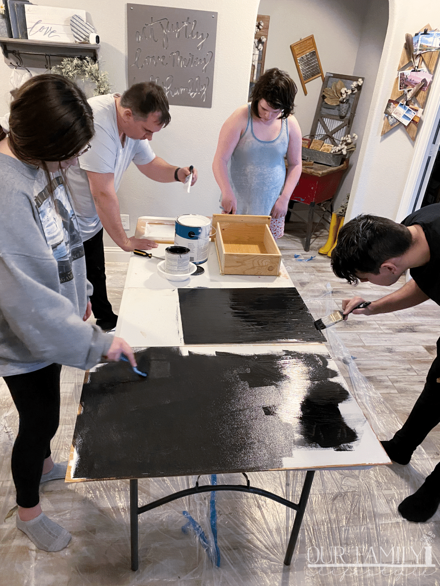 painting at home to finish faster