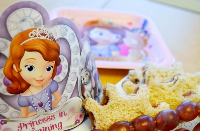 Princess Sofia tiara sandwiches