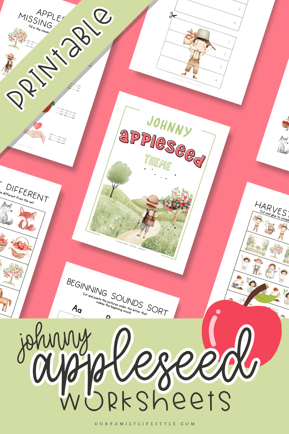Printable Johnny Appleseed Worksheets