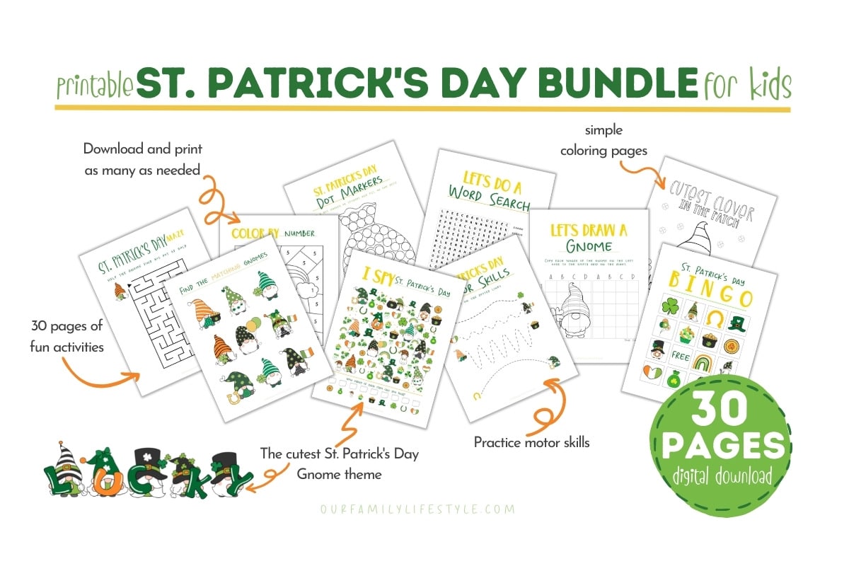 Printable Preschool St. Patrick's Day Worksheets