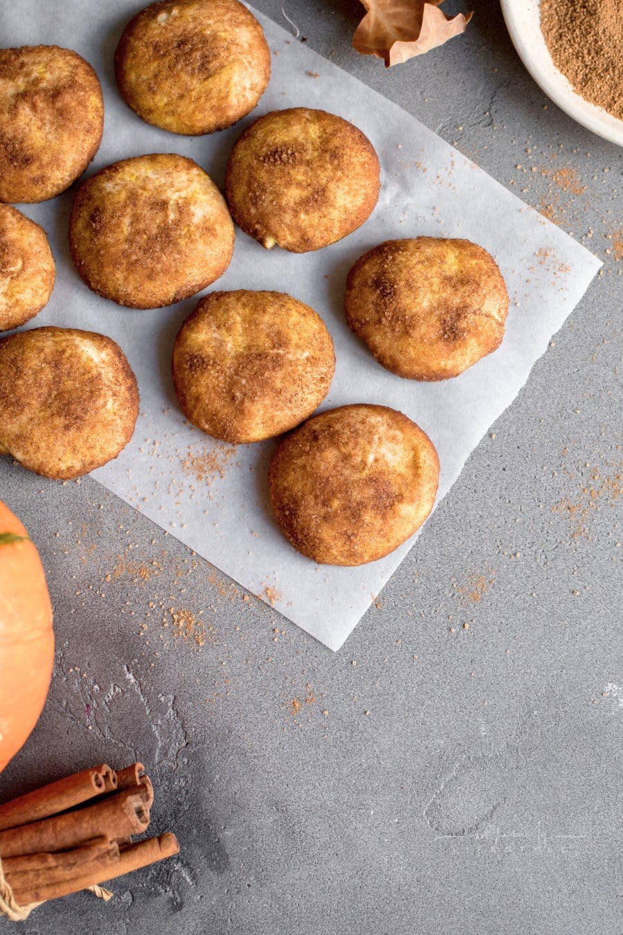 Pumpkin Snickerdoodle Cookies