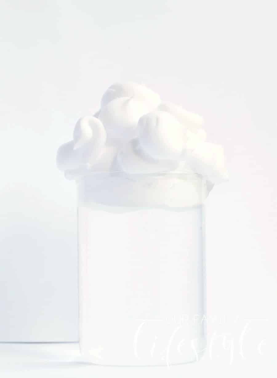 rain clouds in jar