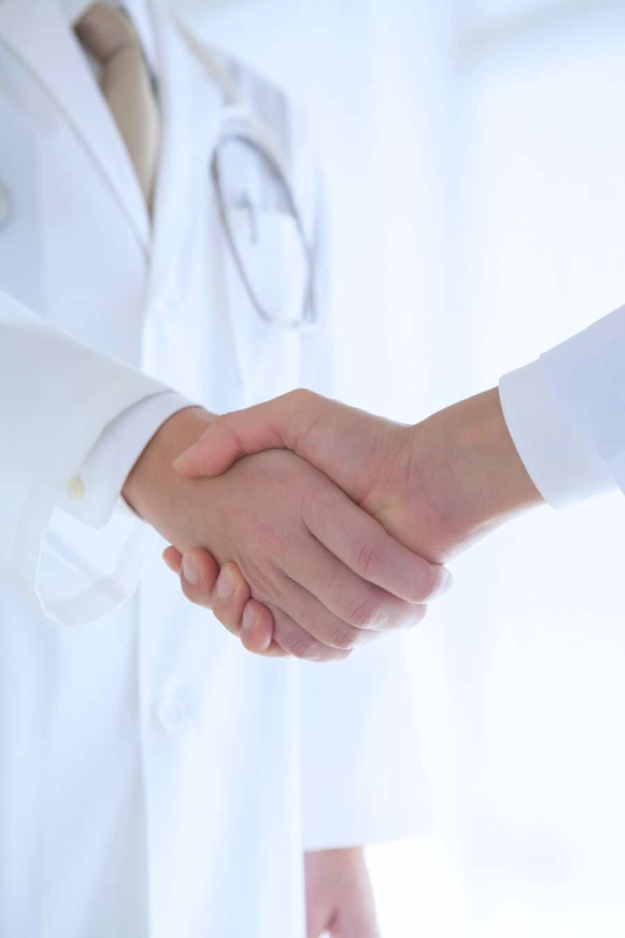 Doctors shaking hands