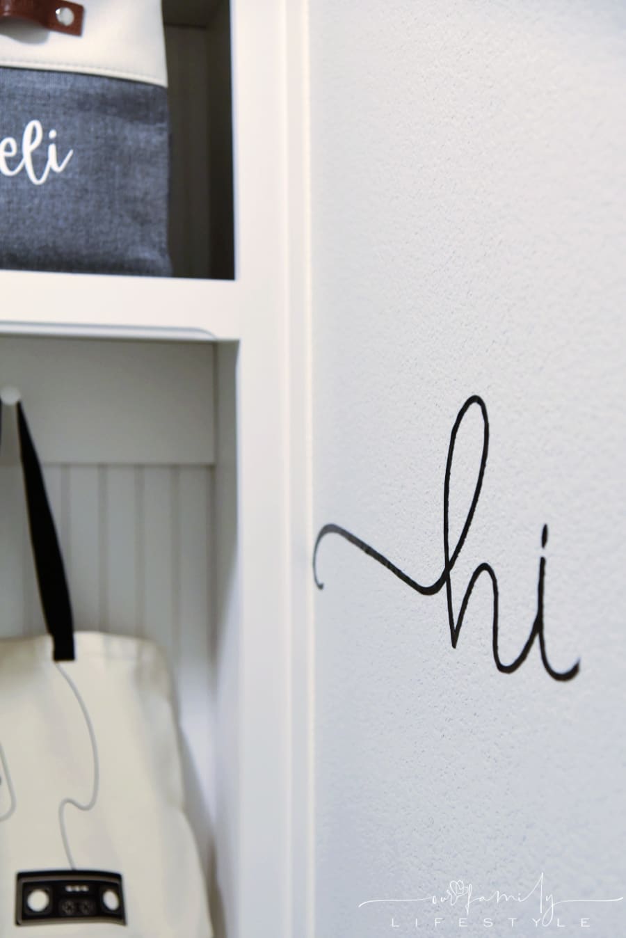 removable wall vinyl mudroom saying