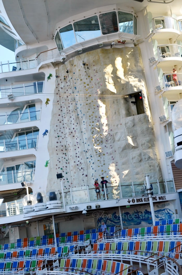Rock Climbing Wall - Royal Caribbean