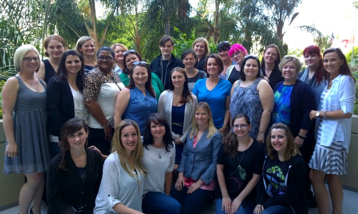 Sam Riley with bloggers