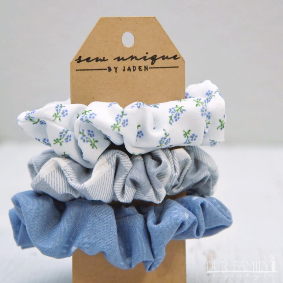 sew unique scrunchie set 