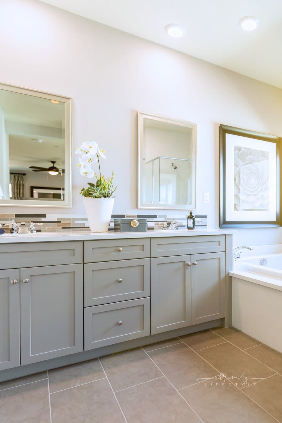 completed master bathroom remodel