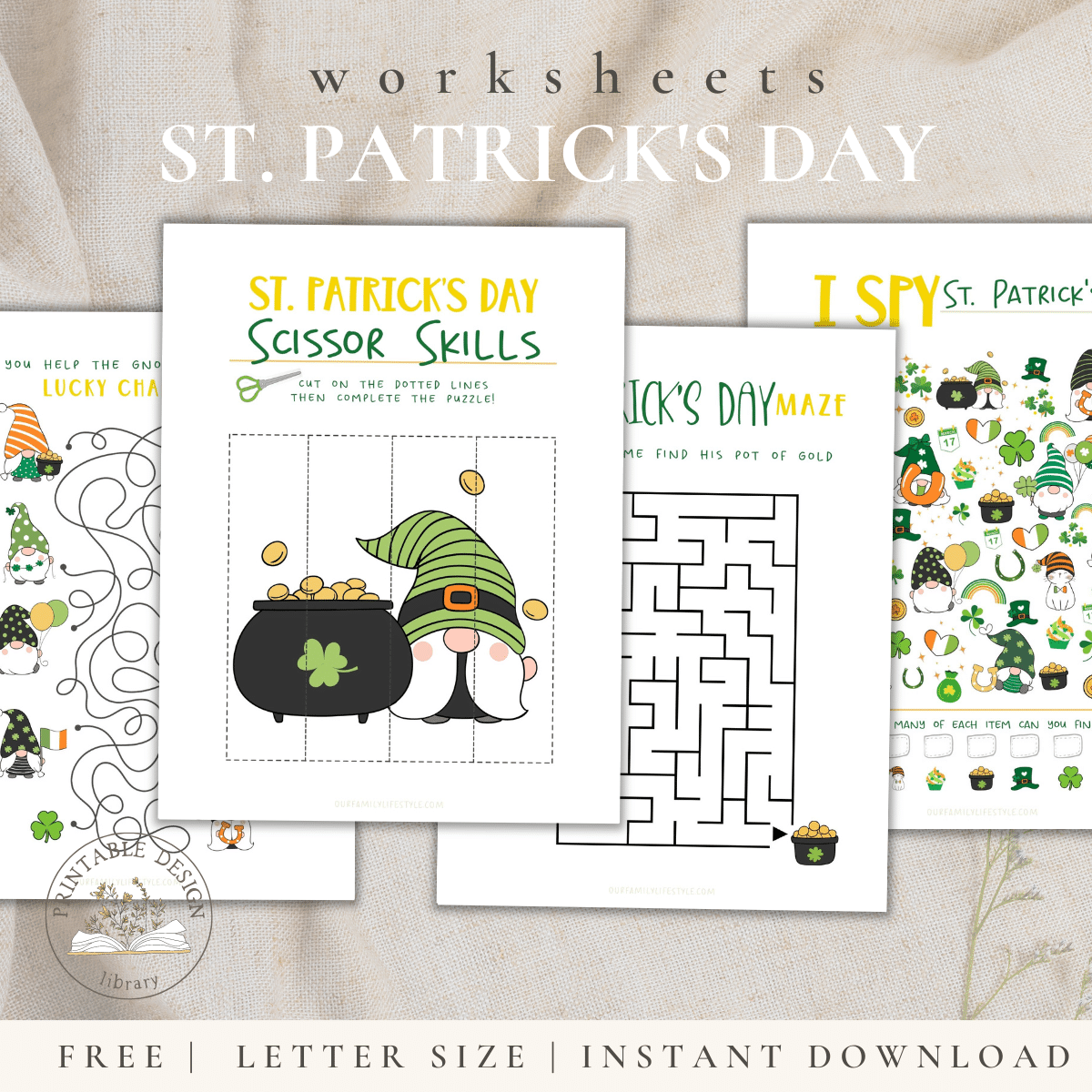 Printable Preschool St. Patrick’s Day Worksheets